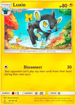 Luxio 47/156 Ultra Prism Pokémon card