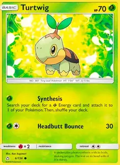 Turtwig 6/156 Ultra Prism Pokémon card
