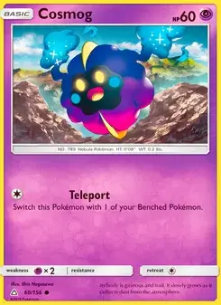 Cosmog 60/156 Ultra Prism Pokémon card