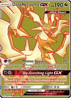 Ultra Necrozma GX 127/131 Forbidden Light Pokémon card