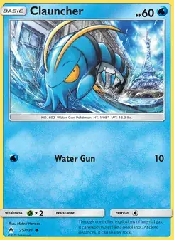 Clauncher 25/131 Forbidden Light Pokémon card