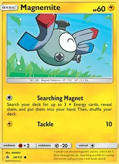 Magnemite 34/131 Forbidden Light Pokémon card