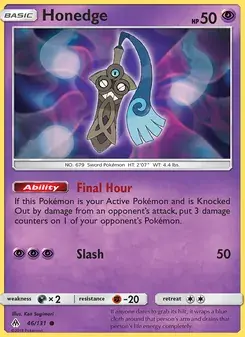 Honedge 46/131 Forbidden Light Pokémon card