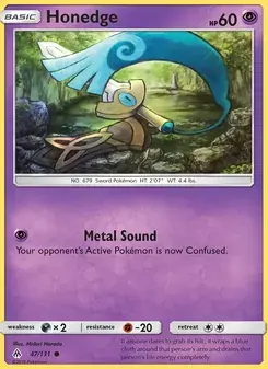 Honedge 47/131 Forbidden Light Pokémon card