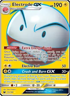 Electrode GX 155/168 Celestial Storm Pokémon card