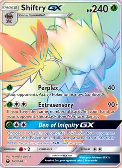 Shiftry GX 169/168 Celestial Storm Pokémon card