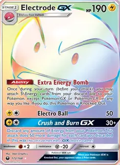 Electrode GX 172/168 Celestial Storm Pokémon card