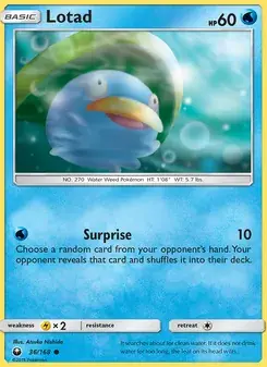 Lotad 36/168 Celestial Storm Pokémon card