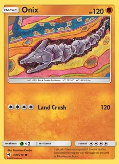 Onix 109/214 Lost Thunder Pokémon card
