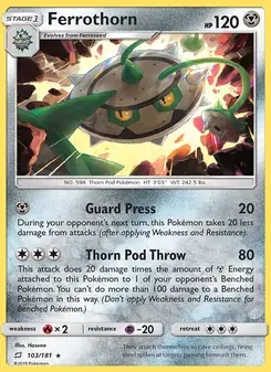 Ferrothorn 103/181 Team Up Pokémon card