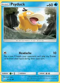 Psyduck 26/181 Team Up Pokémon card