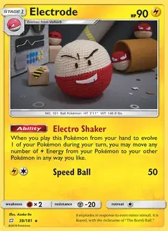 Electrode 39/181 Team Up Pokémon card