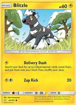 Blitzle 44/181 Team Up Pokémon card