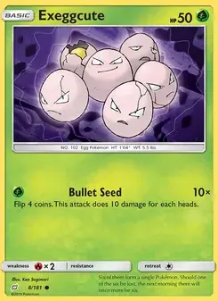 Exeggcute 8/181 Team Up Pokémon card