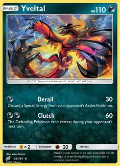 Yveltal 95/181 Team Up Pokémon card