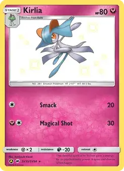 Kirlia SV35 Hidden Fates Shiny Vault Pokémon card