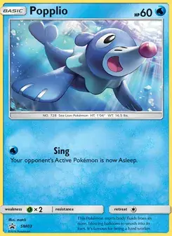 Popplio SM03 SM Black Star Promos Pokémon card