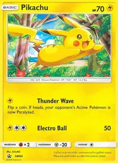 Pikachu SM04 SM Black Star Promos Pokémon card