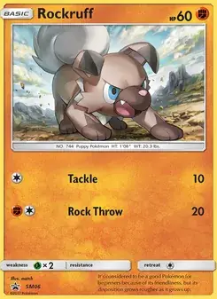 Rockruff SM06 SM Black Star Promos Pokémon card