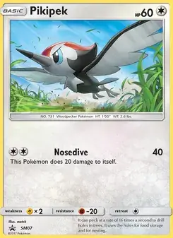 Pikipek SM07 SM Black Star Promos Pokémon card