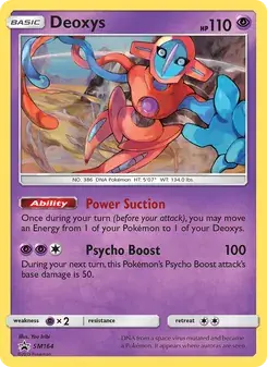 Deoxys SM164 SM Black Star Promos Pokémon card