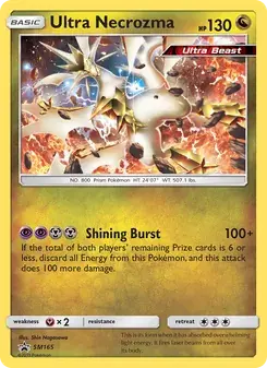 Ultra Necrozma SM165 SM Black Star Promos Pokémon card