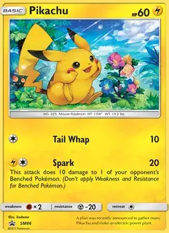 Pikachu SM86 SM Black Star Promos Pokémon card