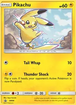 Pikachu SM98 SM Black Star Promos Pokémon card