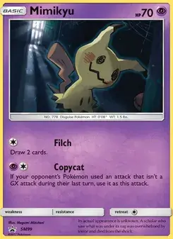 Mimikyu SM99 SM Black Star Promos Pokémon card