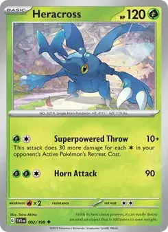 Heracross 002/198 Scarlet & Violet Pokémon card