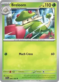 Breloom 004/198 Scarlet & Violet Pokémon card