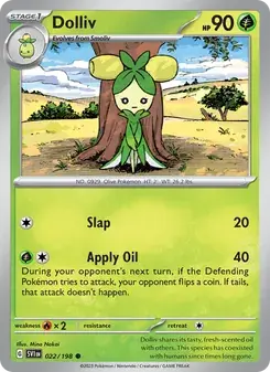 Dolliv 022/198 Scarlet & Violet Pokémon card