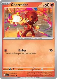 Charcadet 039/198 Scarlet & Violet Pokémon card