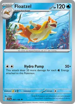 Floatzel 047/198 Scarlet & Violet Pokémon card