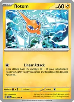 Rotom 069/198 Scarlet & Violet Pokémon card