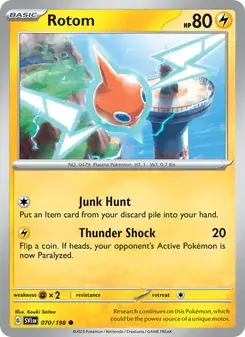 Rotom 070/198 Scarlet & Violet Pokémon card