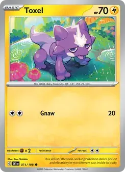 Toxel 071/198 Scarlet & Violet Pokémon card