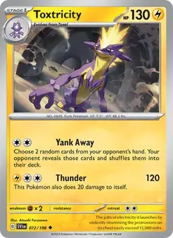 Toxtricity 072/198 Scarlet & Violet Pokémon card