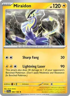 Miraidon 080/198 Scarlet & Violet Pokémon card