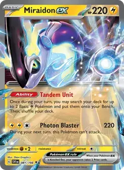 Miraidon ex 081/198 Scarlet & Violet Pokémon card