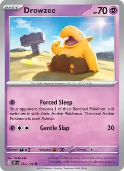 Drowzee 082/198 Scarlet & Violet Pokémon card