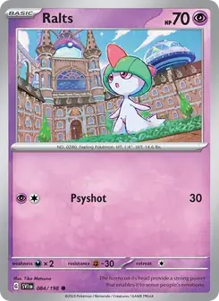 Ralts 084/198 Scarlet & Violet Pokémon card