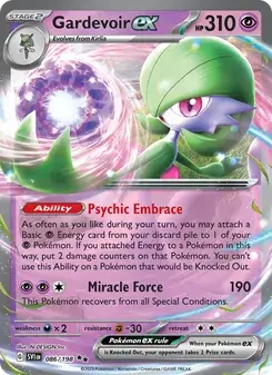 Gardevoir ex 086/198 Scarlet & Violet Pokémon card