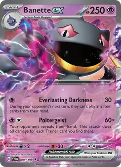 Banette ex 088/198 Scarlet & Violet Pokémon card