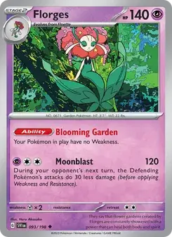 Florges 093/198 Scarlet & Violet Pokémon card