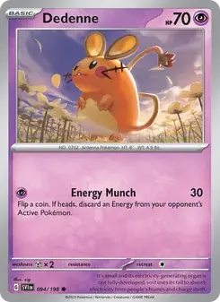 Dedenne 094/198 Scarlet & Violet Pokémon card