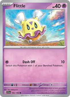 Flittle 102/198 Scarlet & Violet Pokémon card