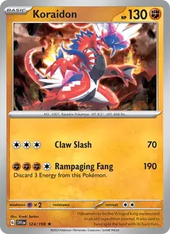 Koraidon 124/198 Scarlet & Violet Pokémon card