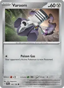 Varoom 140/198 Scarlet & Violet Pokémon card