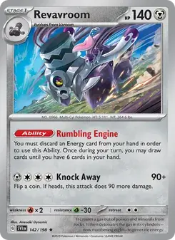 Revavroom 142/198 Scarlet & Violet Pokémon card